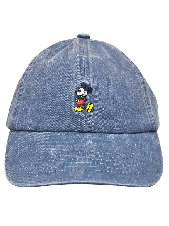 Parks WDW Mickey Mouse Figure Denim Baseball Hat Cap New with Tag