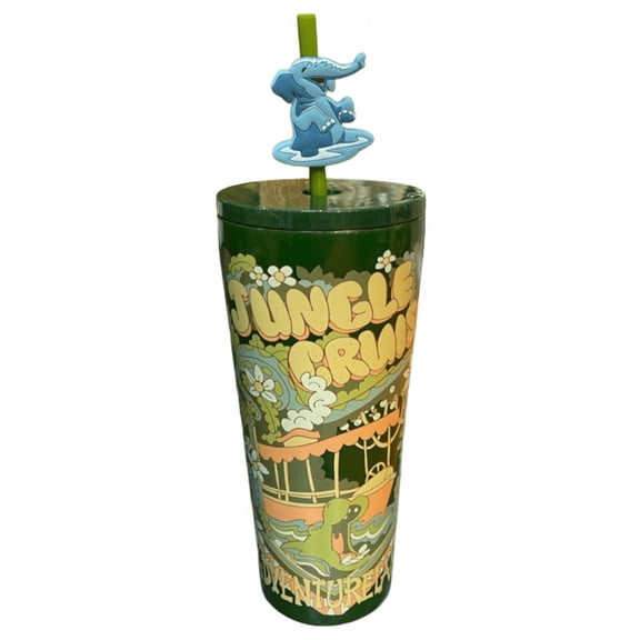 Disney Parks WDW Jungle Cruise Adventureland Tumbler with Straw New with Tag