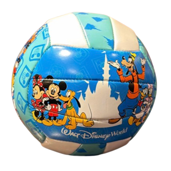 Disney Parks WDW Mickey Mouse and Friends Castle Kids Soccer Ball Toy Blue New