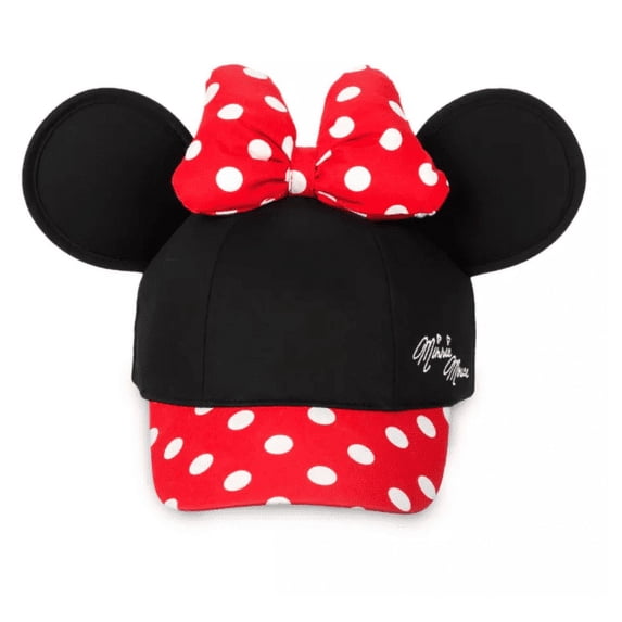 Disney Parks WDW Minnie Mouse Ear Baseball Cap Hat for Kid New with Tag