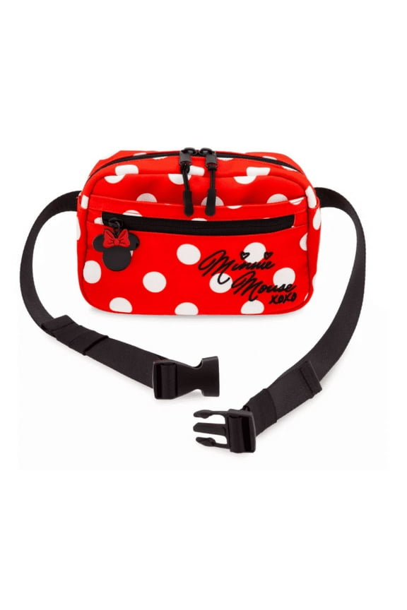 Parks WDW Minnie Mouse XOXO Polka Dots Hip Belt Bag New with Tag