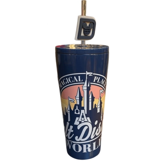 Disney Parks WDW Most Magical Place on Earth Tumbler with Straw New with Tag