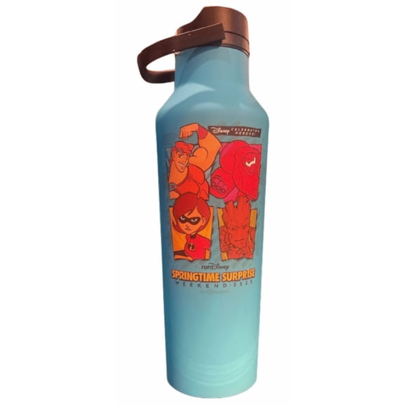 Disney Parks WDW Run Springtime Supreme Water Bottle New With Tag