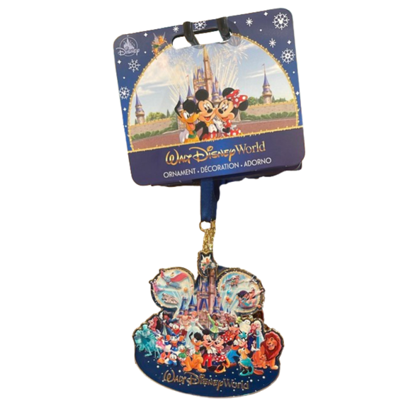 Disney Parks WDW Storybook Disc Christmas Ornament Mickey & Friends New W Tag