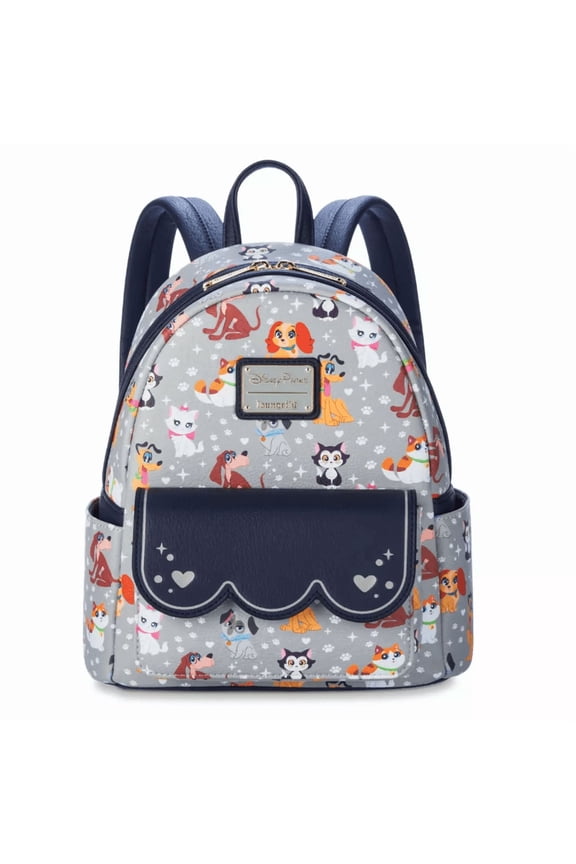 Parks Walt Disney World Cats & Dogs Loungefly Mini Backpack New with Tag