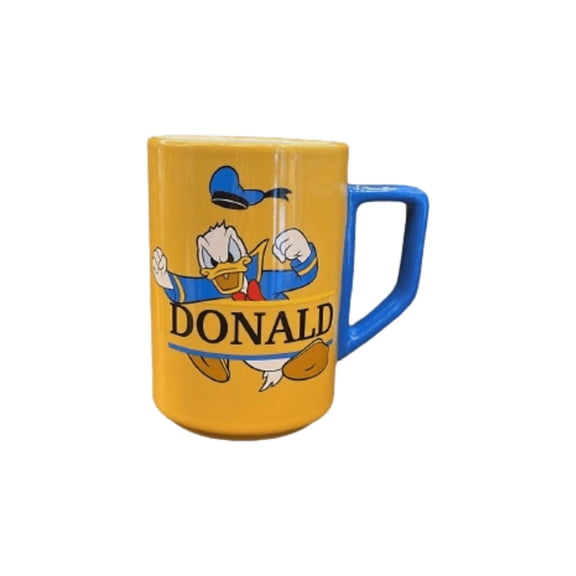Disney Parks Walt Disney World Donald Yellow Ceramic Coffee Mug New