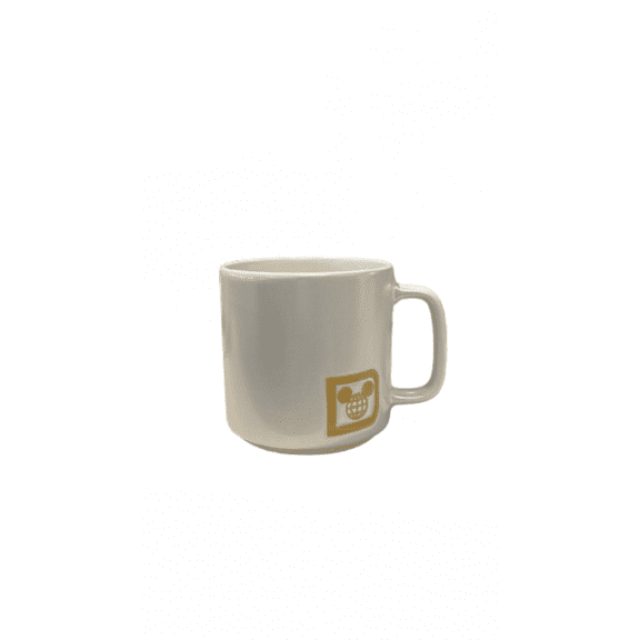 Disney Parks Walt Disney World Gold Logo White Ceramic Coffee Mug New