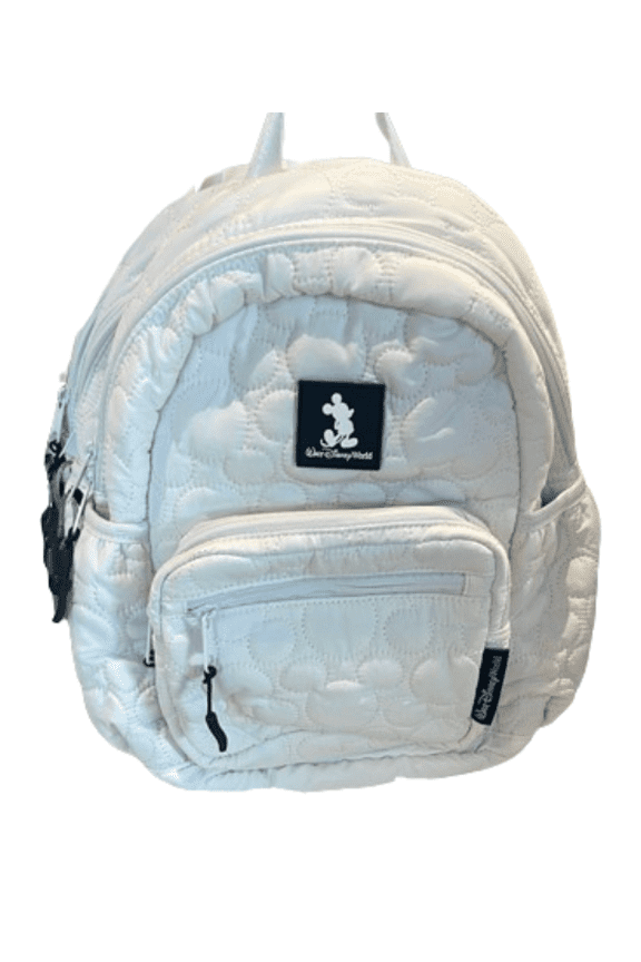 Walt Disney World White Quilted Mini Backpack Bag New With Tag