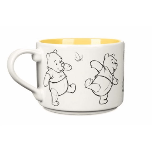 Disney Parks Winnie the Pooh Animation Sketch Stackable Coffee Mug New With Tag