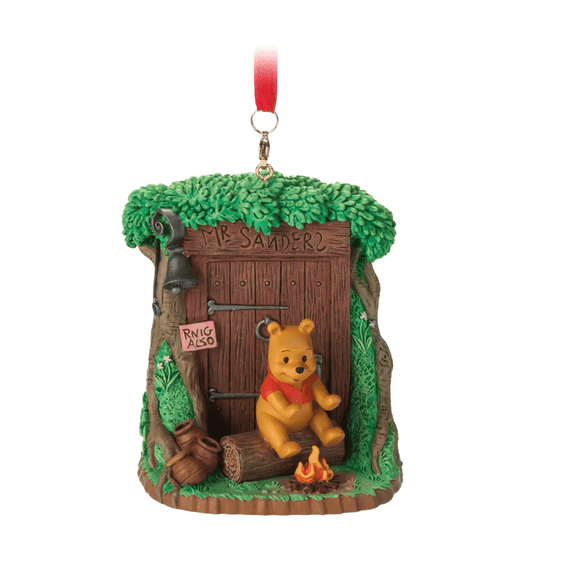 Disney Parks Winnie the Pooh Mr. Sanders Sketchbook Christmas Ornament New w Tag