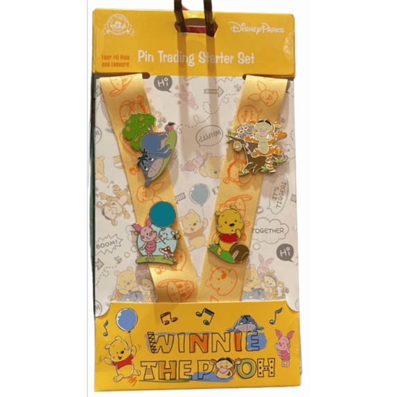 Disney Parks Winnie the Pooh and Friends Pin Trading Starter Set New with Tag