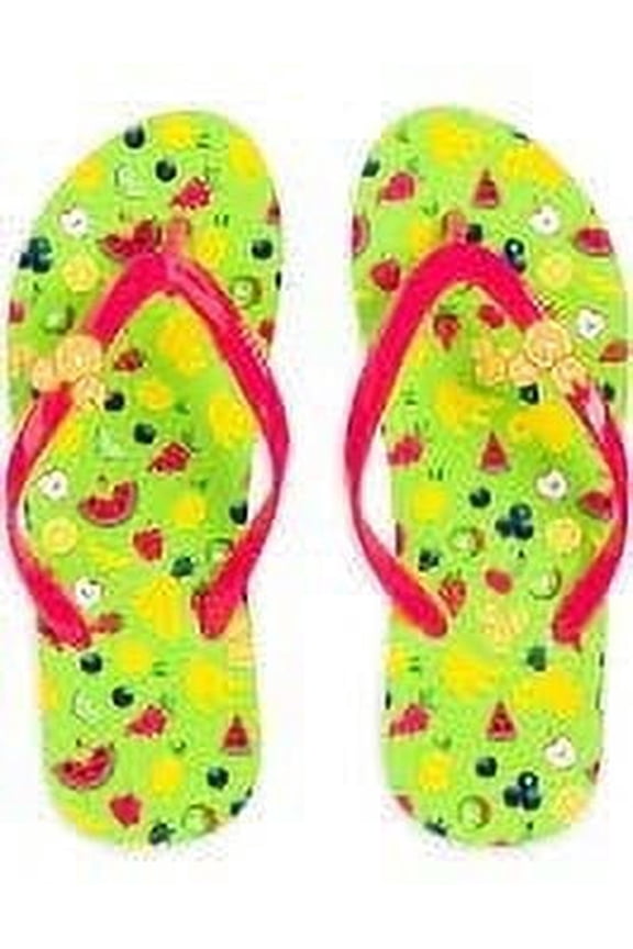 Parks Women's or Unisex Flip Flops Summer 2020 Neon Collection New (Numeric_7)