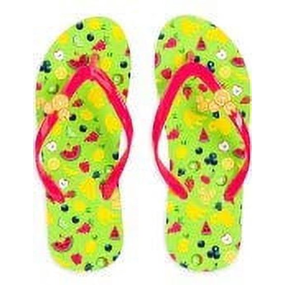 Disney Parks Women's or Unisex Flip Flops Summer 2020 Neon Collection New (Numeric_9)