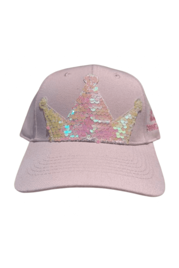 Parks Youth Baseball Cap - Princess Crown Sequin - Pink New With Tag