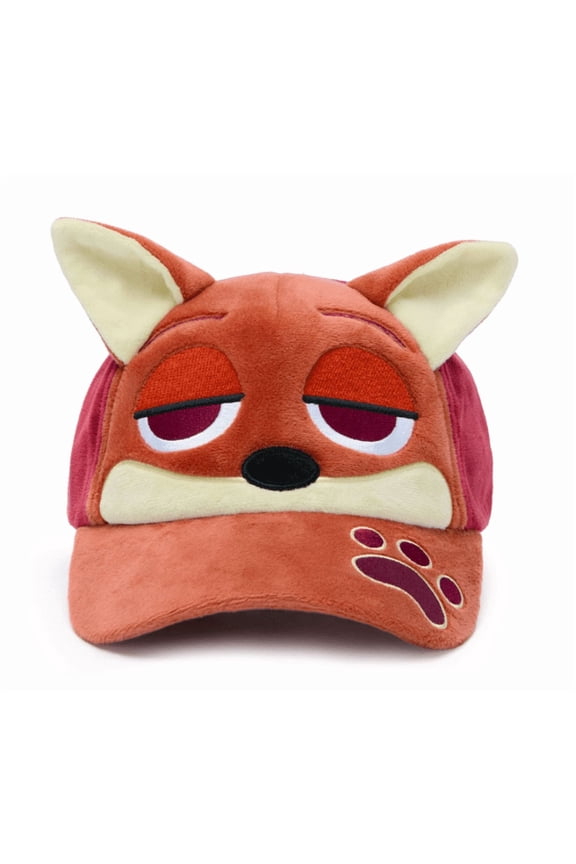 Parks Zootopia 2 Nick Wilde Plush Baseball Hat Cap New With Tag