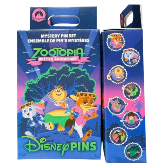 Disney Parks Zootopia: Better Zoogether Mystery Set Pin Random New With Card