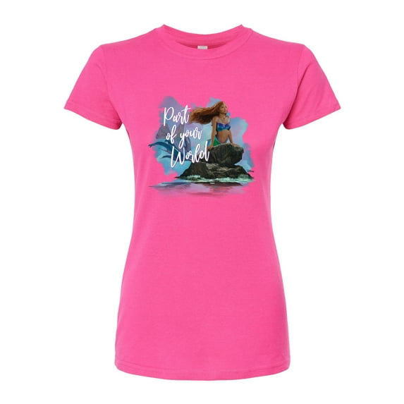 Disney - Part Of Your World - Juniors Fitted Graphic T-Shirt