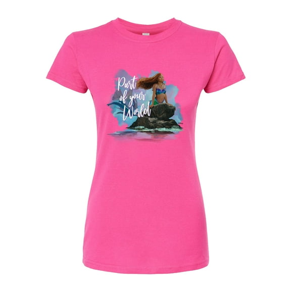 Disney - Part Of Your World - Juniors Fitted Graphic T-Shirt