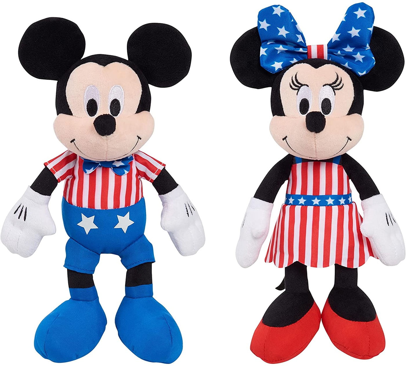 Disney Patriotic Mickey & Minnie Mouse Plush Set