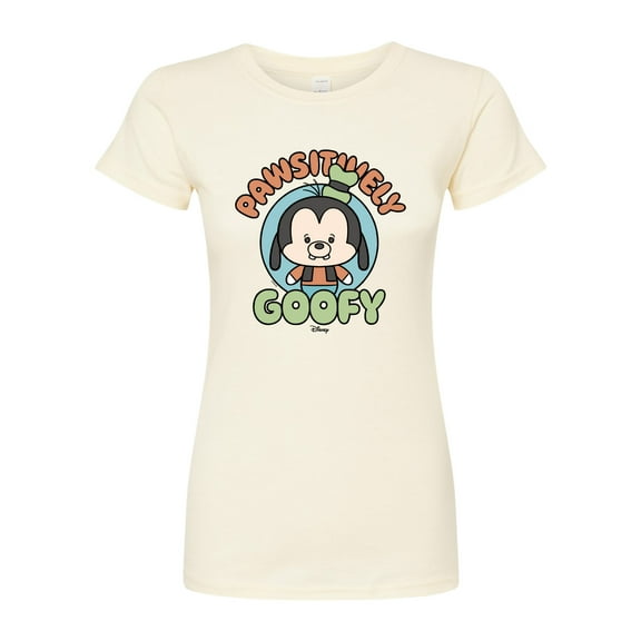 Disney - Pawsitively Goofy - Juniors Fitted Graphic T-Shirt