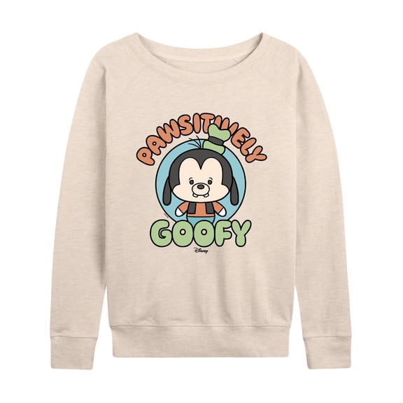 Disney - Pawsitively Goofy - Women's Lightweight French Terry Long Sleeve Shirt