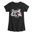 thumbnail image 1 of Disney - Peace Love And Bows - Toddler & Youth Girls Short Sleeve Graphic T-Shirt, 1 of 5