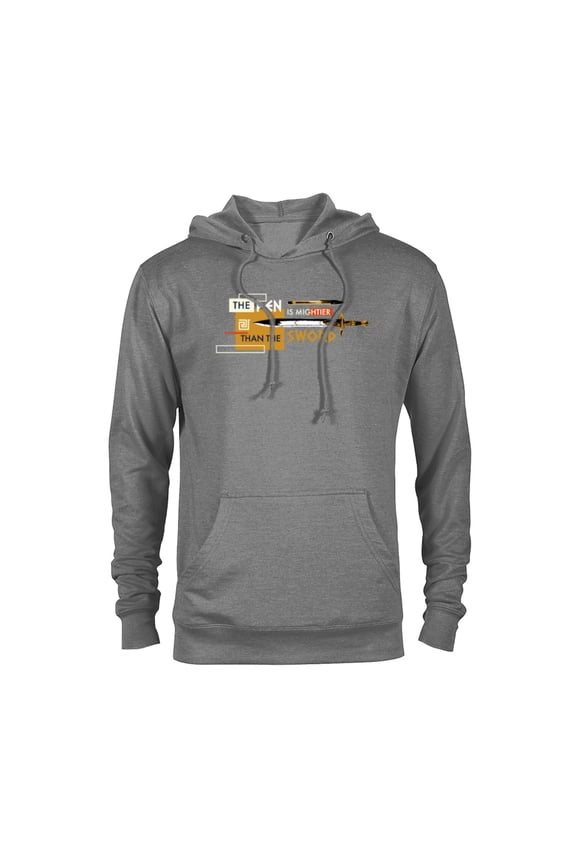 Percy Jackson Riptide Pen is Mightier Than the Sword - Pullover Hoodie for Adults - Customized-Athletic Heather