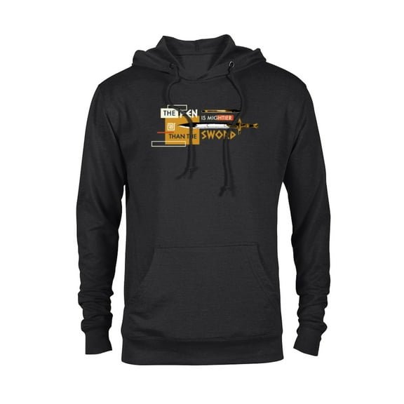 Disney Percy Jackson Riptide Pen is Mightier Than the Sword - Pullover Hoodie for Adults - Customized-Black