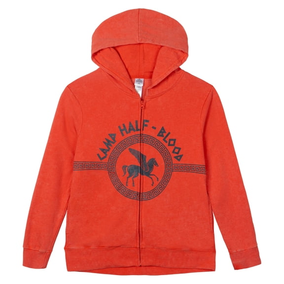 Disney Percy Jackson and the Olympians Annabeth Chase Grover Underwood Camp Half-Blood Fleece Zip Up Hoodie Adult
