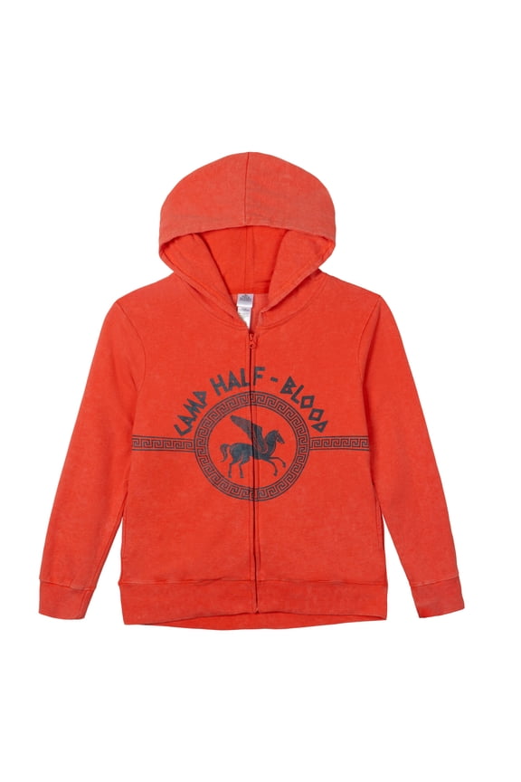 Percy Jackson and the Olympians Annabeth Chase Grover Underwood Camp Half-Blood Fleece Zip Up Hoodie Little Kid to Big Kid