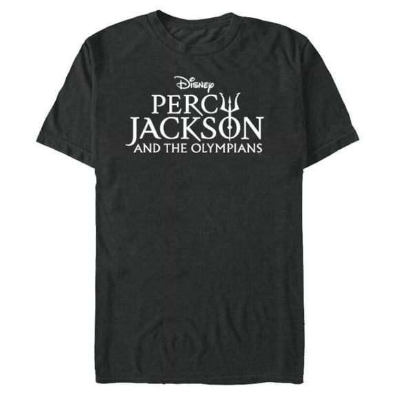 Disney Percy Jackson and the Olympians Series Title Logo - Short Sleeve Blended T-Shirt for Adults - Customized-Dark Heather