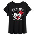 thumbnail image 1 of Disney - Perfect Match - Juniors Oversized Graphic T-Shirt, 1 of 4