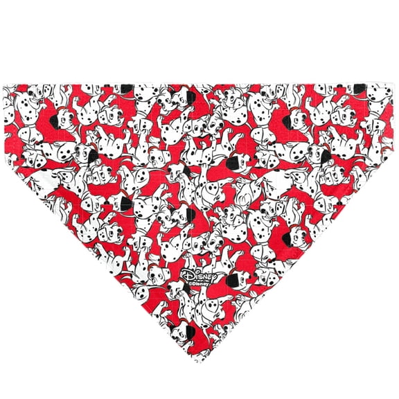 Disney Pet Bandana 101 Dalmatians Puppies Scattered Red Slip On CollarBandana Only