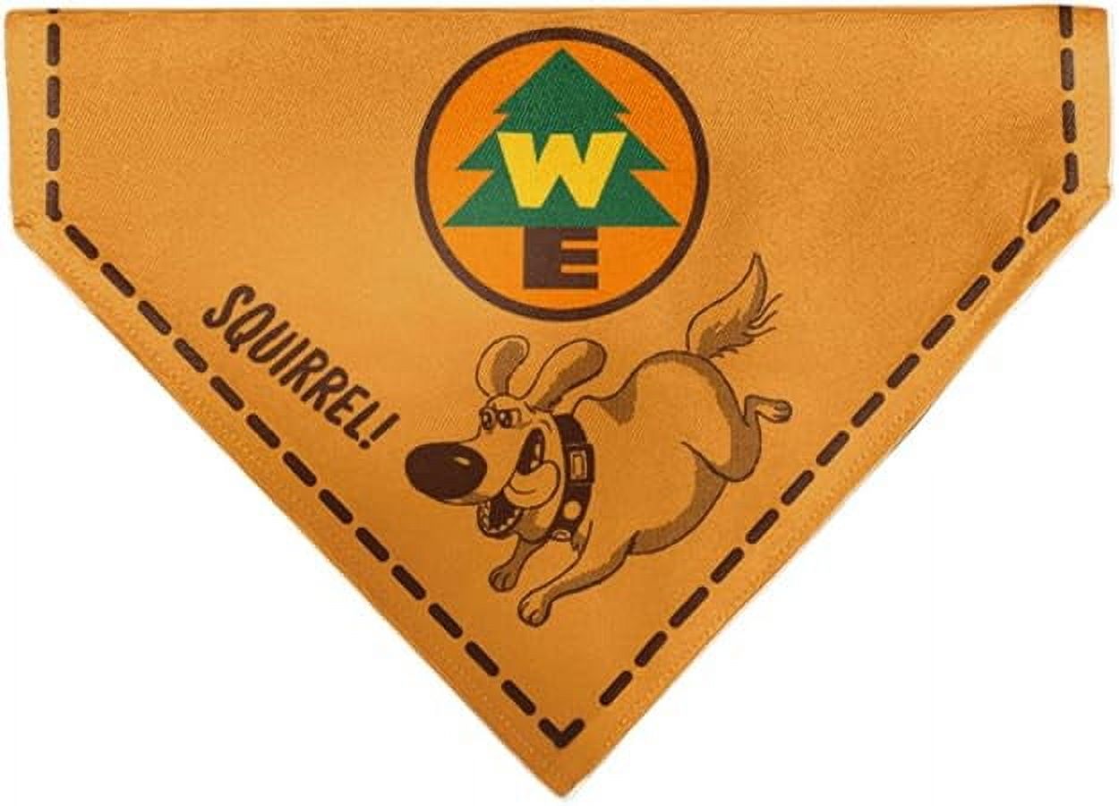 Disney Pet Bandana Up Dug Squirrel Pose and Wilderness Explorer Badge ...