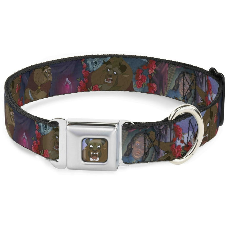 Disney Pet Collar Dog Collar Metal Seatbelt Buckle Beast 4