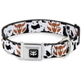 thumbnail image 1 of Disney Pet Collar, Dog Collar Metal Seatbelt Buckle, Toy Story Woody Bounding Cowboy Bull Cow White Black Brown, 15 to 24 Inches 1.0 Inch Wide, 1 of 8