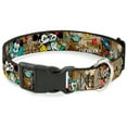 thumbnail image 1 of Disney Pet Collar, Dog Collar Plastic Buckle, Mickey Minnie Croissant De Triomphe Scenes, 16 to 23 Inches 1.5 Inch Wide, 1 of 5