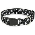thumbnail image 1 of Disney Pet Collar, Dog Collar Plastic Buckle, Nightmare Before Christmas Jack Scary Teddy Killer Duck2, 9.5 to 14.5 Inches 0.5 Inch Wide, 1 of 6