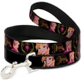 thumbnail image 1 of Disney Pet Leash, Dog Leash, Anna Poses Anna Monogram Heart Cameo Pinks Yellow, 6 Feet Long 1.0 Inch Wide, 1 of 4