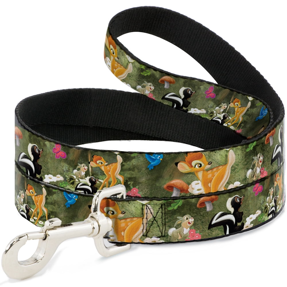 Disney Pet Leash, Dog Leash, Bambi Friends Scene, 6 Feet Long 1.0 Inch Wide
