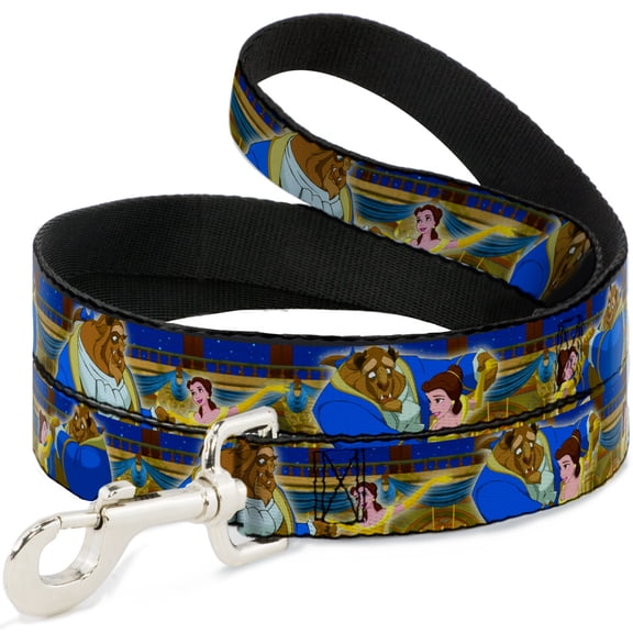 Disney Pet Leash, Dog Leash, Beast Belle Ball Scene Poses, 6 Feet Long 1.0 Inch Wide