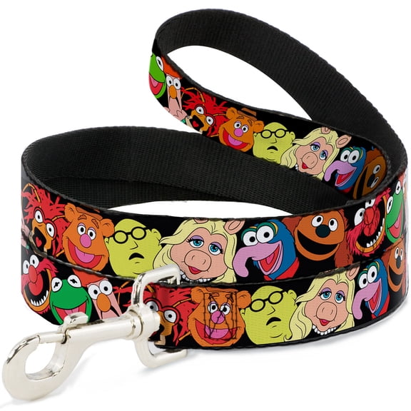Disney Pet Leash, Dog Leash, Muppets Faces Black, 4 Feet Long 1.0 Inch Wide