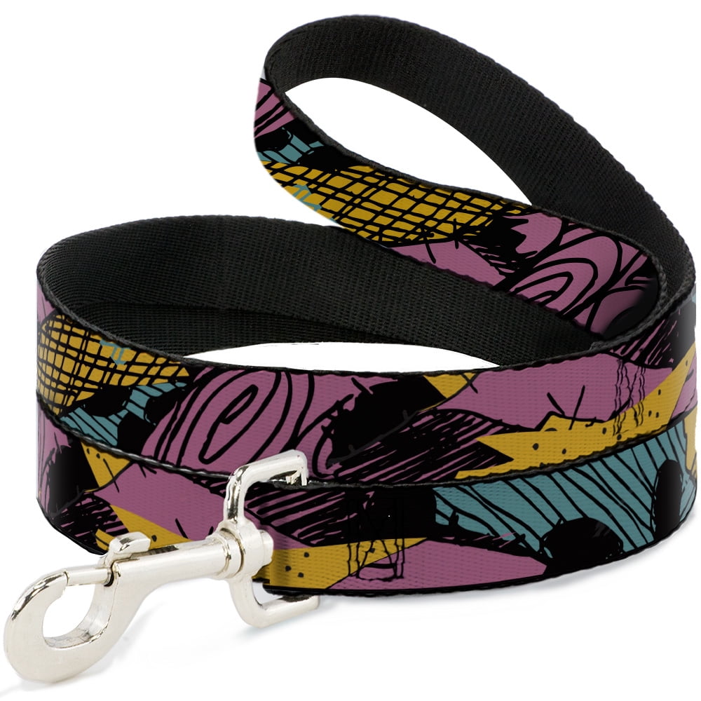 Disney Pet Leash, Dog Leash, Nightmare Before Christmas Sally Dress Patchwork, 4 Feet Long 1.0 Inch Wide