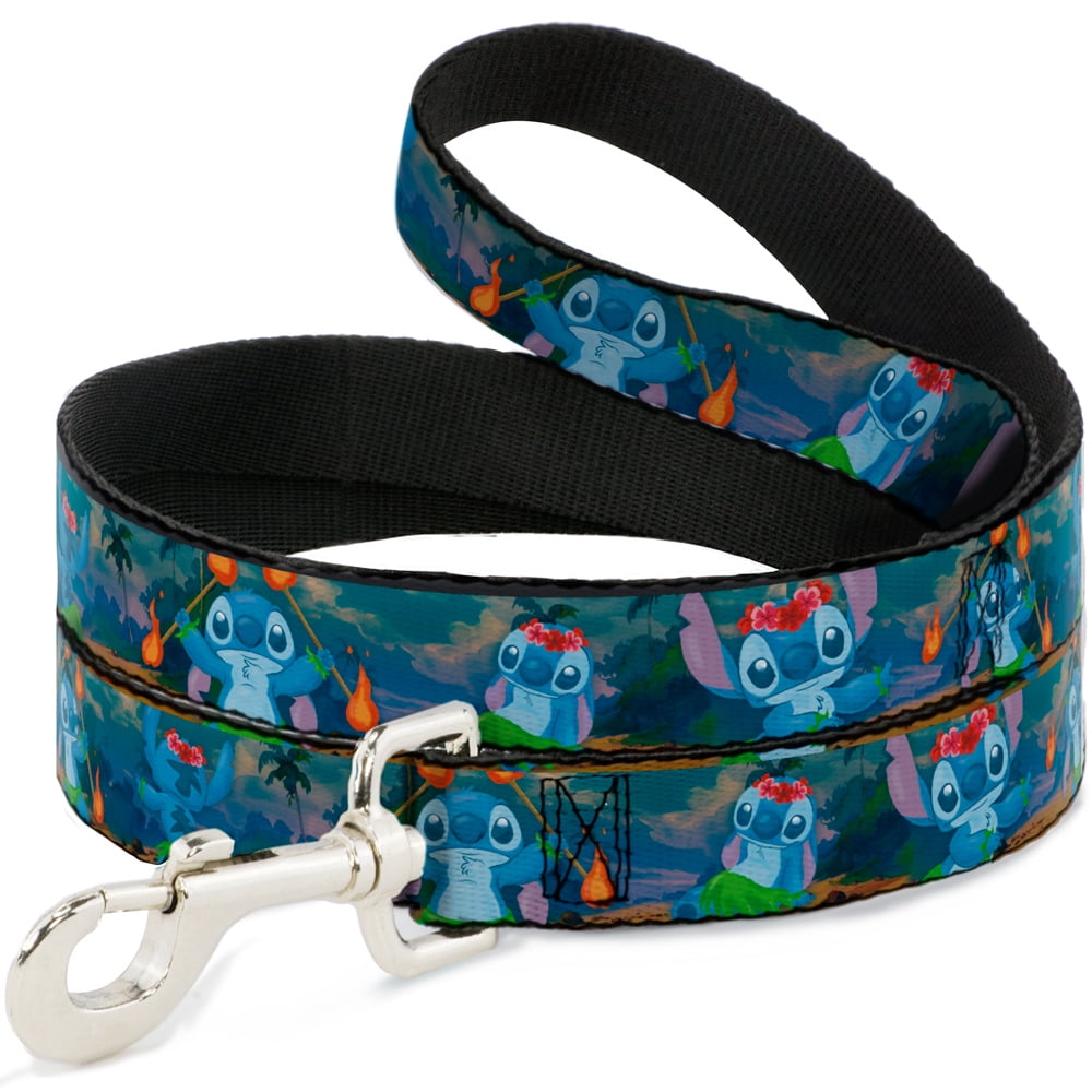 Disney Pet Leash, Dog Leash, Stitch Hula Dance Poses, 4 Feet Long 1.0 Inch Wide