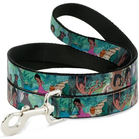 Disney Pet Leash, Dog Leash, The Jungle Book Scenes, 4 Feet Long 1.0 Inch Wide
