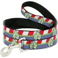 thumbnail image 1 of Disney Pet Leash, Dog Leash, Toy Story Buzz Lightyear Space Ranger Stripe Red Green Purple, 6 Feet Long 1.0 Inch Wide, 1 of 4