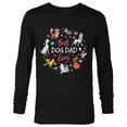 thumbnail image 1 of Disney Pet Parent Father’s Day Disney Dogs Best Dog Dad Ever - Long Sleeve T-Shirt for Men - Customized-Black, 1 of 5