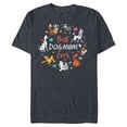 thumbnail image 1 of Disney Pet Parent Mother’s Day Disney Dogs Best Dog Mom Ever - Short Sleeve Blended T-Shirt for Adults - Customized-Navy Heather, 1 of 5