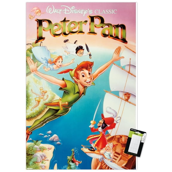 Disney Peter Pan (1953) - Group One Sheet Wall Poster, 14.725" x 22.375"