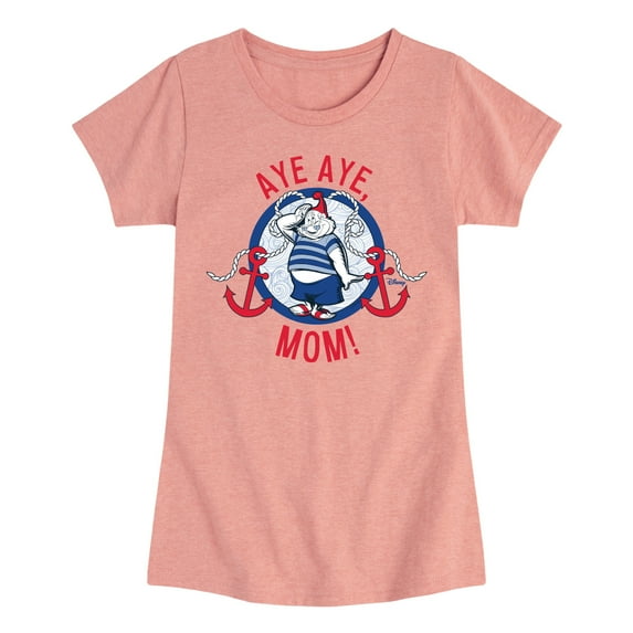 Disney - Peter Pan - Aye Aye, Mom - Sailor Style - Toddler And Youth Girls Short Sleeve Graphic T-Shirt